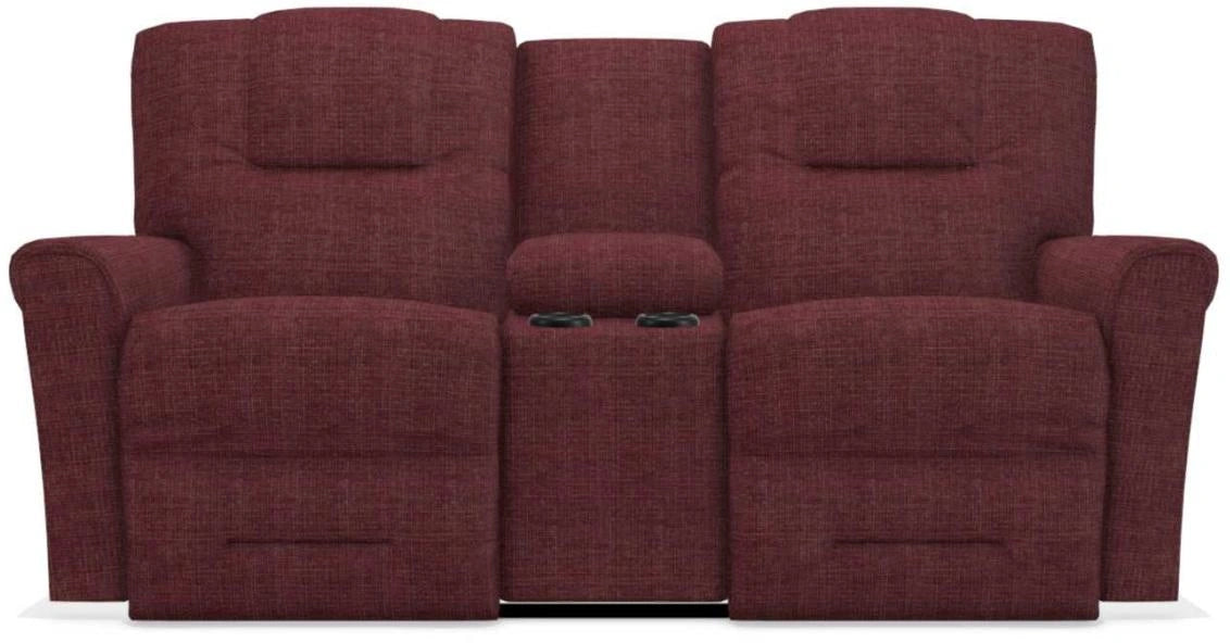 La-Z-Boy Easton PowerRecline La-Z-Time Cherry Reclining Console Loveseat