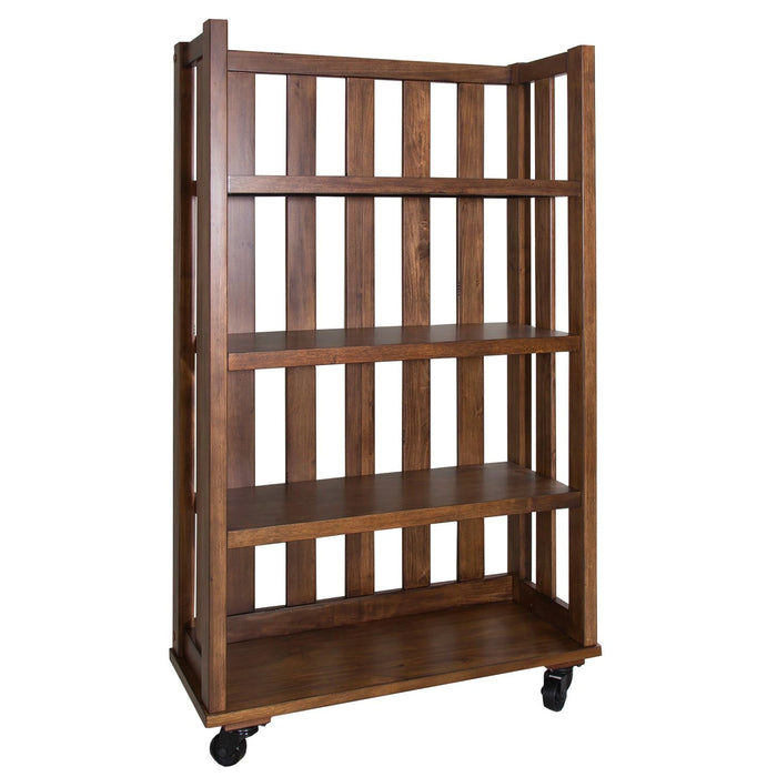 Arlington House Open Bookcase in Cobblestone Brown image