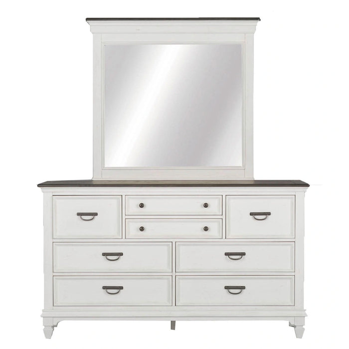 Allyson Park Panel Bed, Dresser & Mirror, Chest image