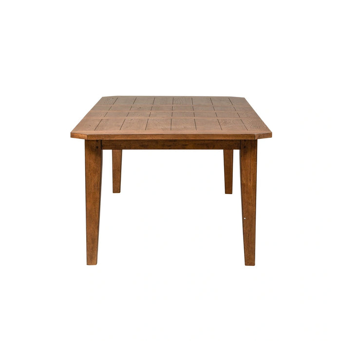 Hearthstone Rectangular Leg Table in Rustic Oak Finish image