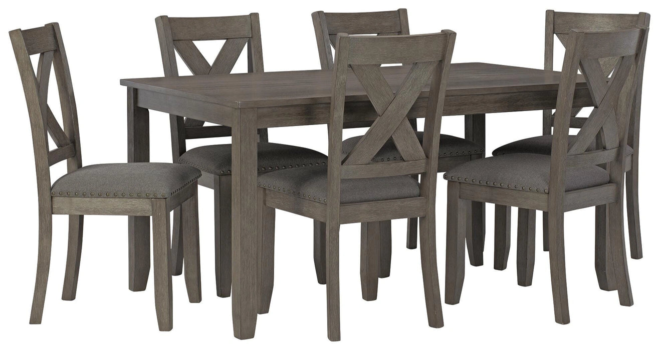 Caitbrook Dining Table and Chairs (Set of 7)