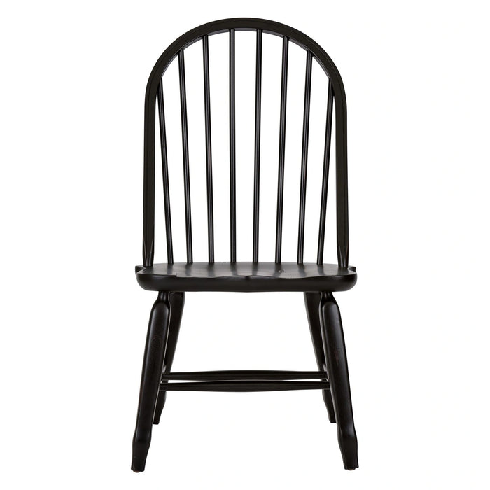 Treasures Bow Back Side Chair - Black image