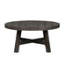 Modern Farmhouse Splay Leg Round Cocktail Table in Dusty Charcoal image