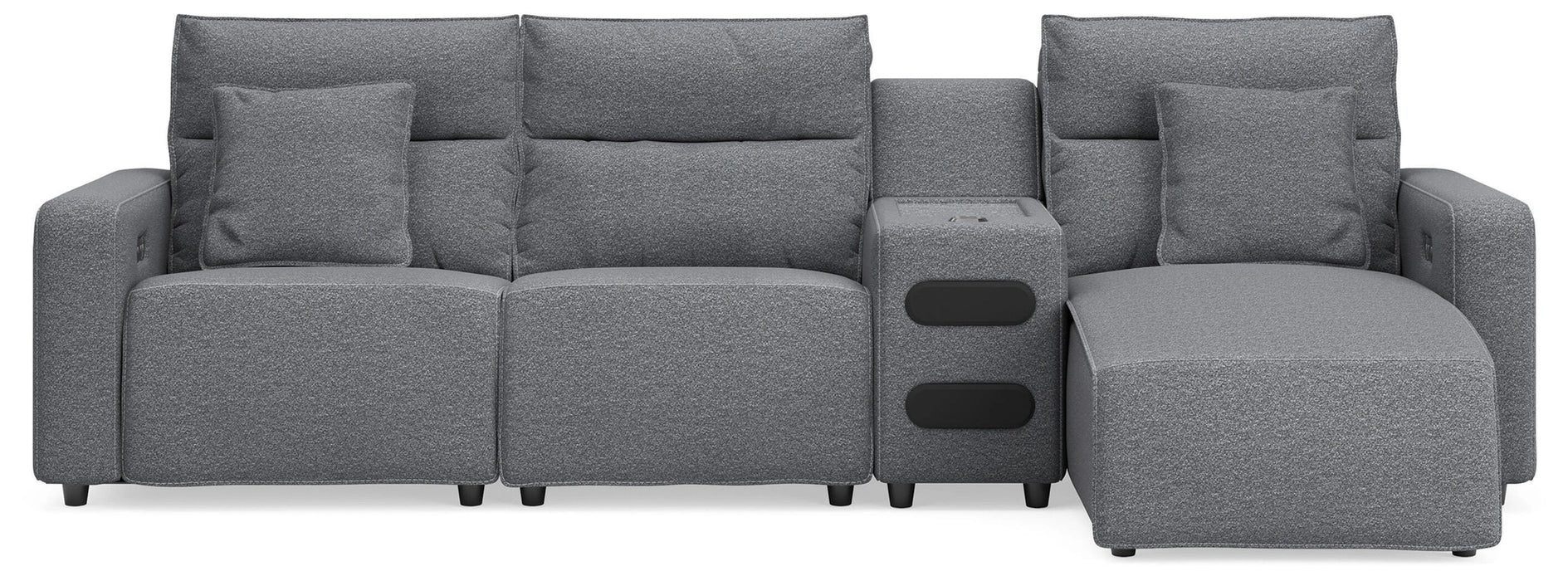 Modmax II Reclining Sectional with Chaise and Audio Console