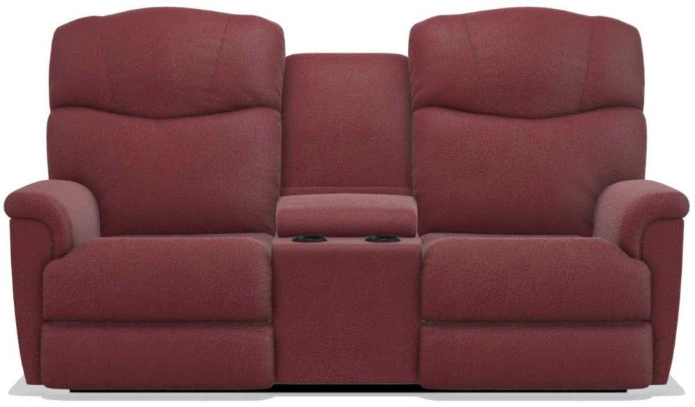 La-Z-Boy Lancer Power La-Z Time Vermillion Full Reclining Loveseat with Console