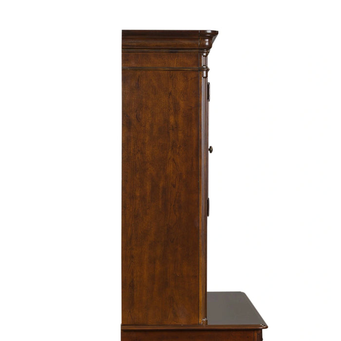 Brayton Manor Jr Executive Credenza Hutch in Cognac image