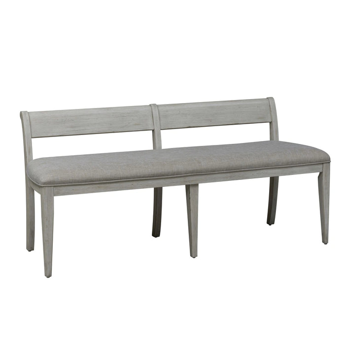 Farmhouse Reimagined Upholstered Bench (RTA) in Antique White image