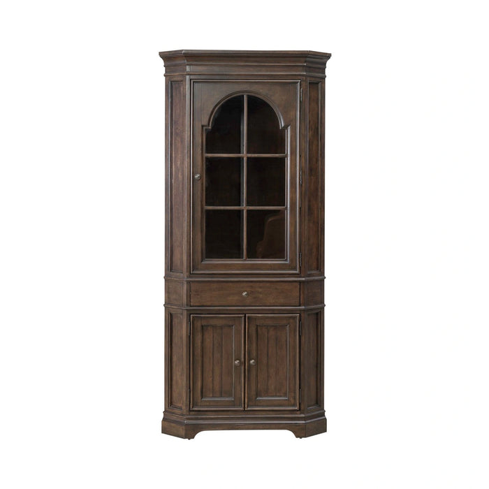 Arden Road Corner Cabinet in Satin Cherry image