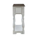 Magnolia Manor Hall Console in Antique White & Weathered Bark EST SHIP TIME APPX 4 WEEKS image