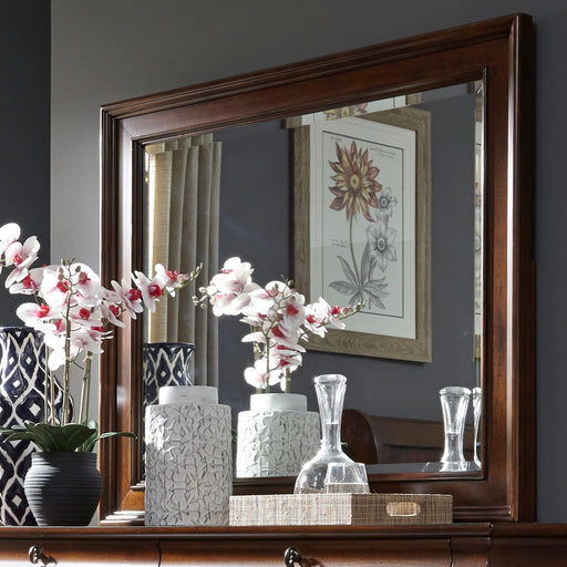 Rustic Traditions Landscape Mirror in Rustic Cherry image