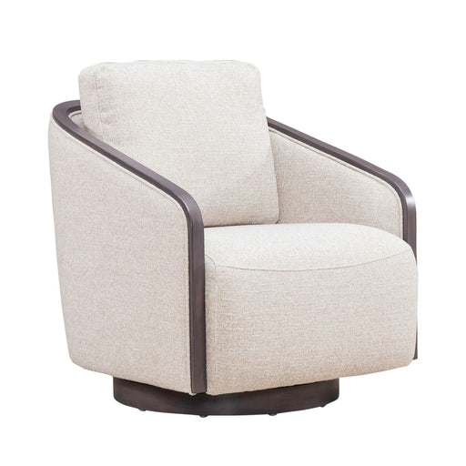 Nora Uph Swivel Accent Chair - Dark Brown image