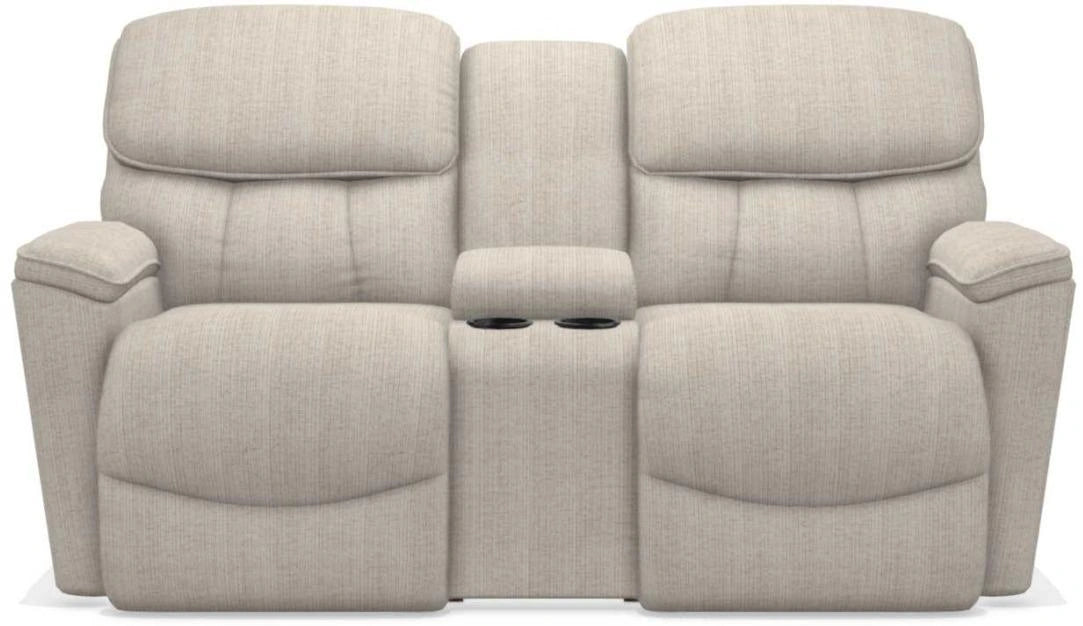 La-Z-Boy Kipling Buff La-Z-Time Power-Reclineï¿½ Reclining Loveseat With Power Headrest and Console