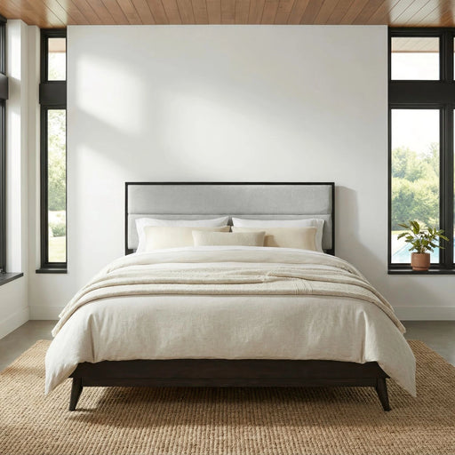 Century Modern Uph Platform Bed image