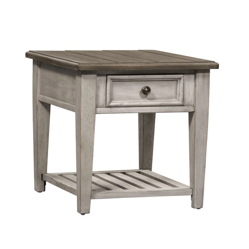 Heartland Drawer End Table in Antique White image