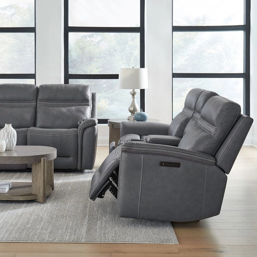 Cooper Loveseat w/Console P3 & ZG in Blue Gray image