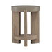 Affinity Chairside Table in Dusty Taupe with Concrete Top image