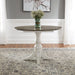 Magnolia Manor Drop Leaf Table in Antique White Base w/ Weathered Bark Tops image