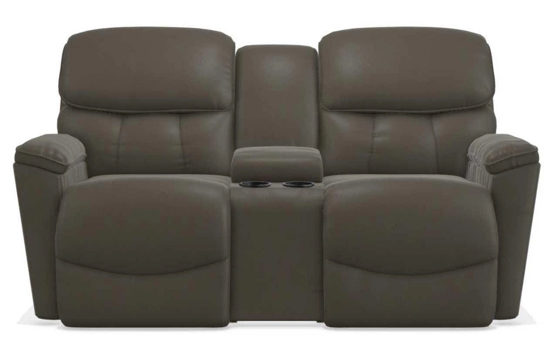 La-Z-Boy Kipling Tar Power Reclining Loveseat With Headrest and Console