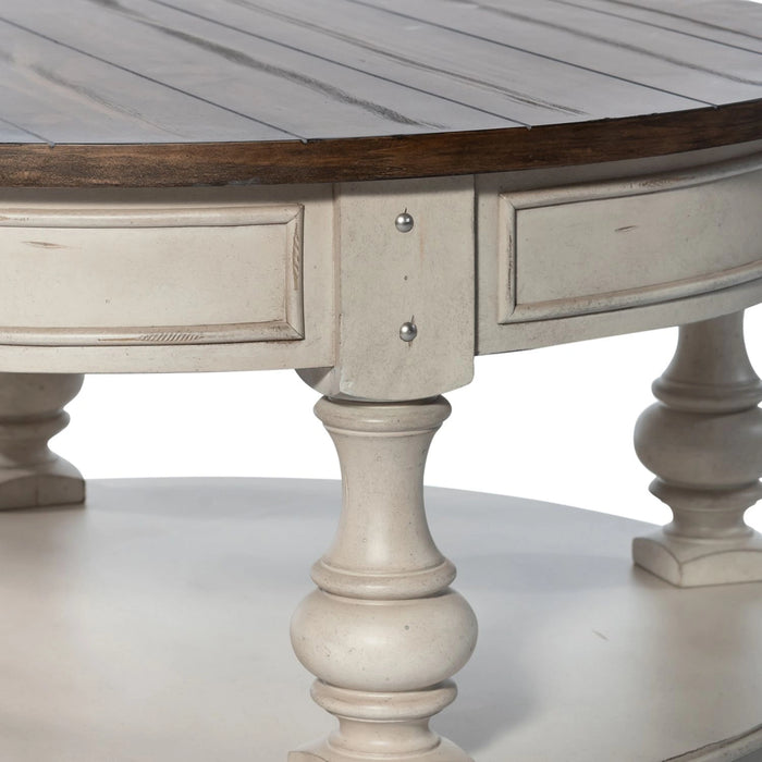 Morgan Creek Cocktail Table in Antique White image