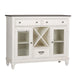 Allyson Park Buffet in White with Charcoal image