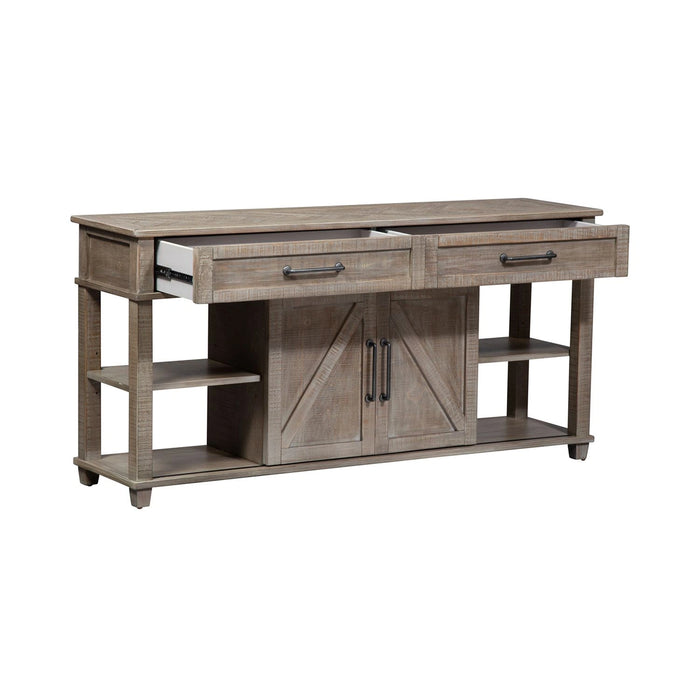 Parkland Falls Sofa Table in Weathered Taupe image
