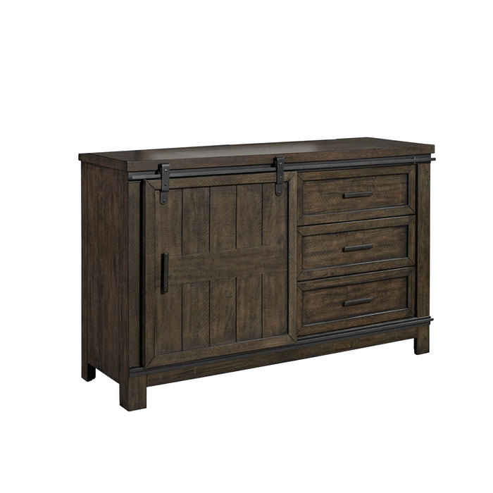 Thornwood Hills Barn Door Dresser in Rock Beaten Gray image