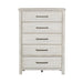 Modern Farmhouse 5 Drawer Chest in White image