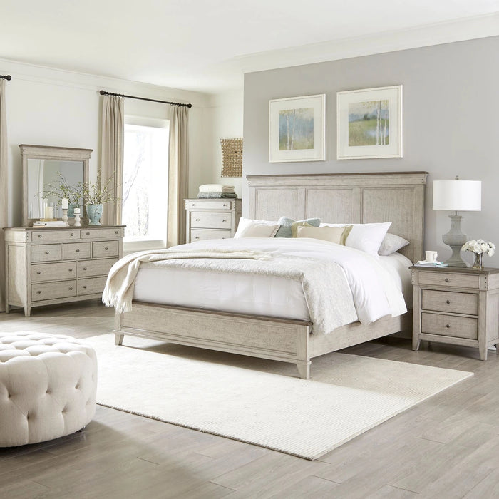 Ivy Hollow King California Panel Bed, Dresser & Mirror, Chest, Night Stand image