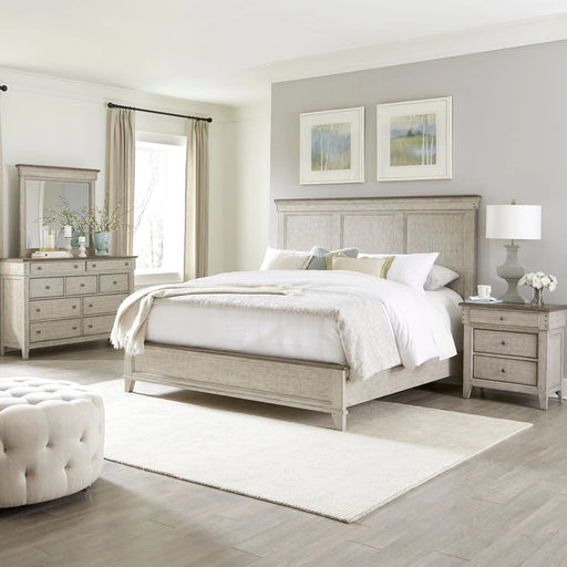 Ivy Hollow King California Panel Bed, Dresser & Mirror, Night Stand image