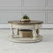 Morgan Creek Round Cocktail Table in Antique White image