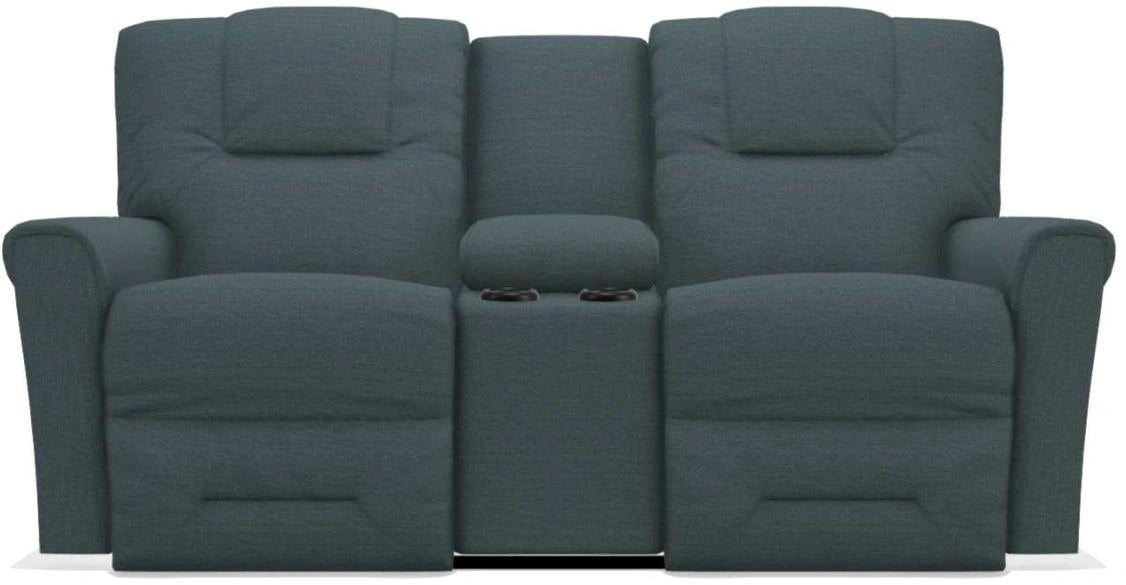 La-Z-Boy Easton PowerRecline La-Z-Time Coastal Reclining Console Loveseat