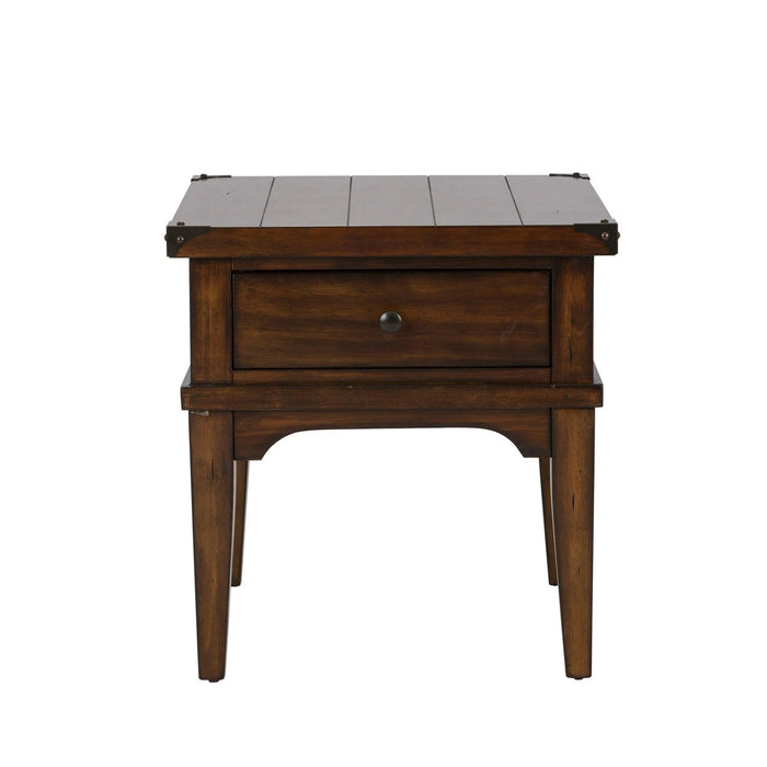 Aspen Skies End Table in Russet Brown image