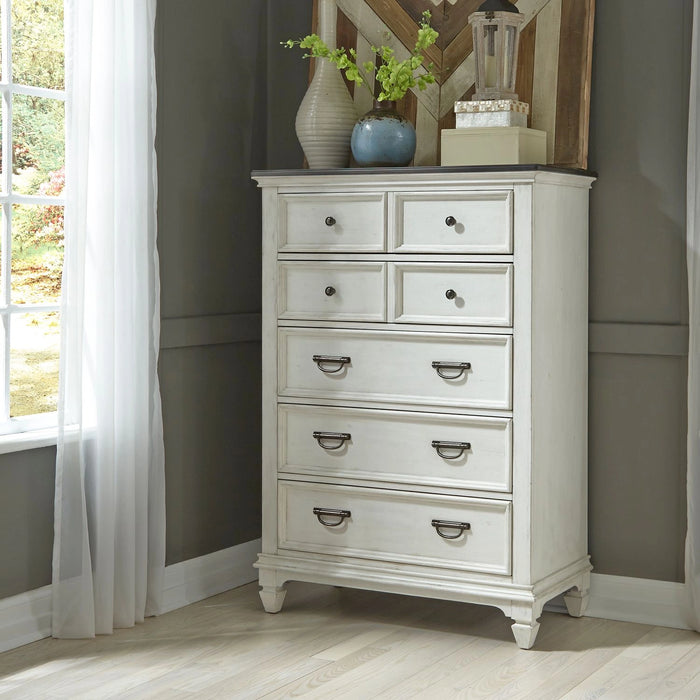 Allyson Park Panel Bed, Dresser & Mirror, Chest, Night Stand image