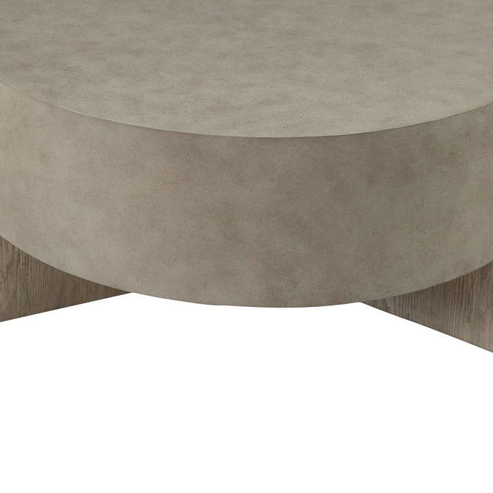 Affinity Cocktail Table in Dusty Taupe with Concrete Top image