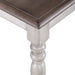 Ocean Isle Bench (RTA) in Antique White with Weathered Pine image