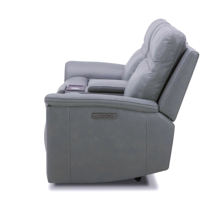 Cooper Loveseat w/Console P3 & ZG in Blue Gray image