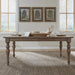 Americana Farmhouse Rectangular Leg Table in Dusty Taupe & Black image