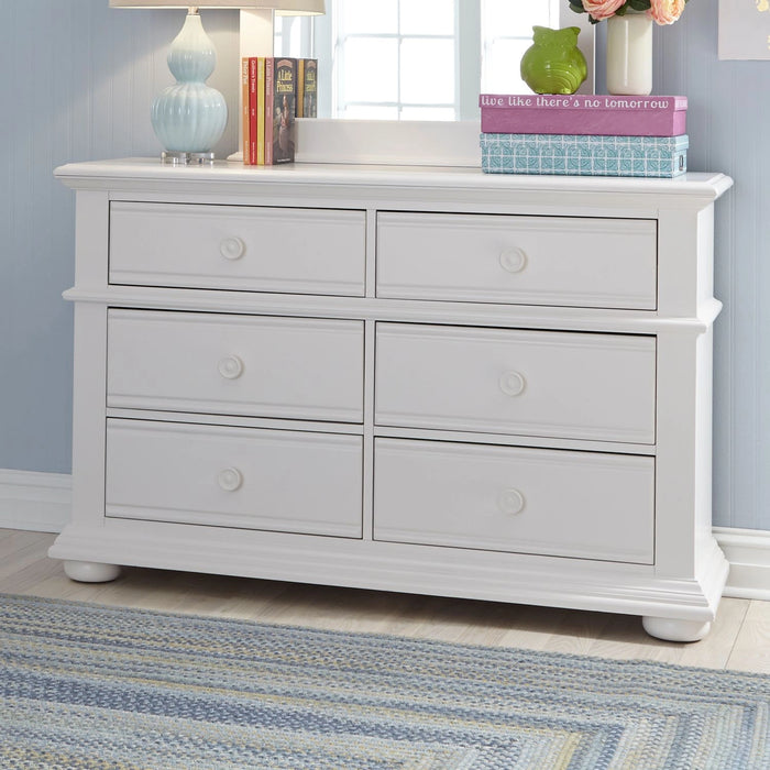Summer House 6 Drawer Dresser in Oyster White image