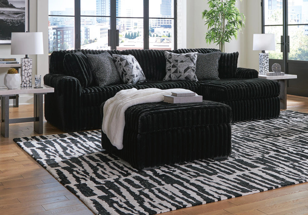 Midnight-Madness Sectional with Chaise