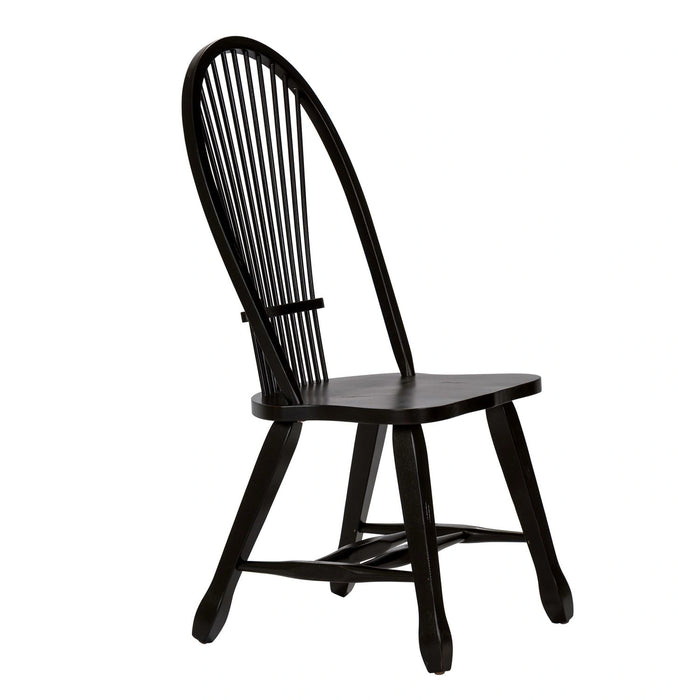 Treasures Sheaf Back Side Chair - Black image