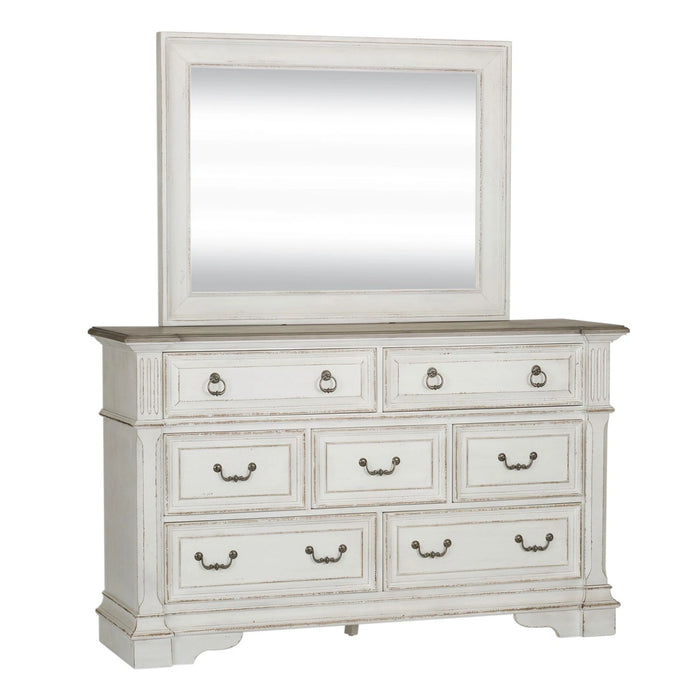 Abbey Park Panel Bed, Dresser & Mirror image