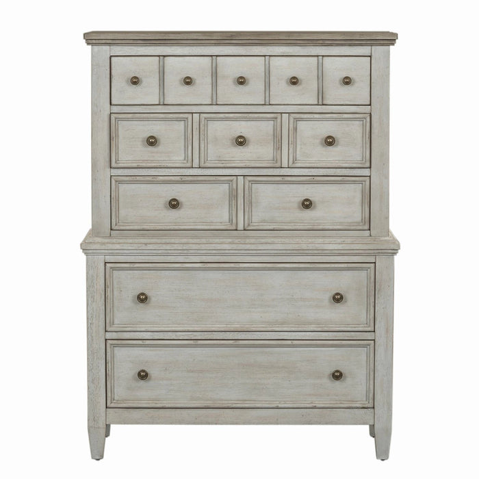 Heartland King California Panel Bed, Dresser & Mirror, Chest image