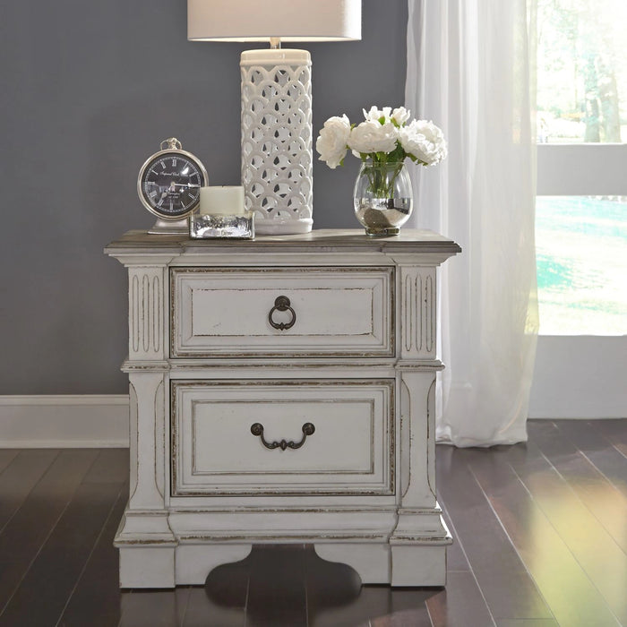 Abbey Park Panel Bed, Dresser & Mirror, Chest, Night Stand image