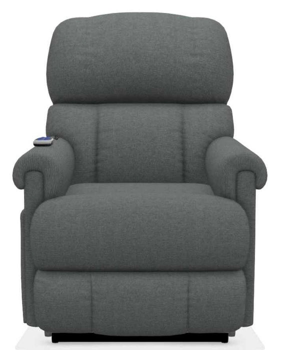 La-Z-Boy Pinnacle Platinum Grey Power Lift Recliner with Massage and Heat