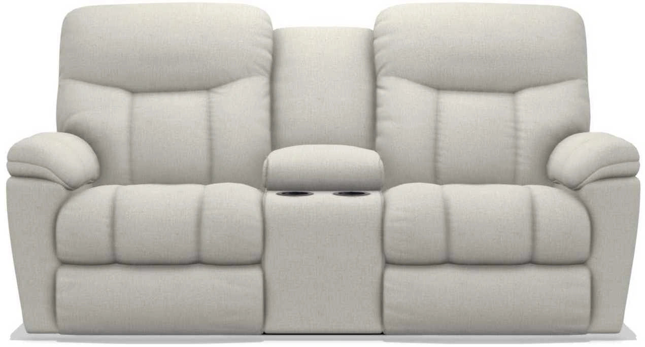 La-Z-Boy Morrison Pearl Power Reclining Loveseat with Console