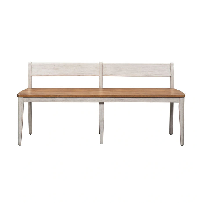 Farmhouse Reimagined Bench (RTA) in Antique White image