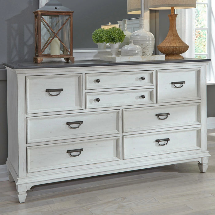 Allyson Park Drawer Dresser in Wirebrushed White image