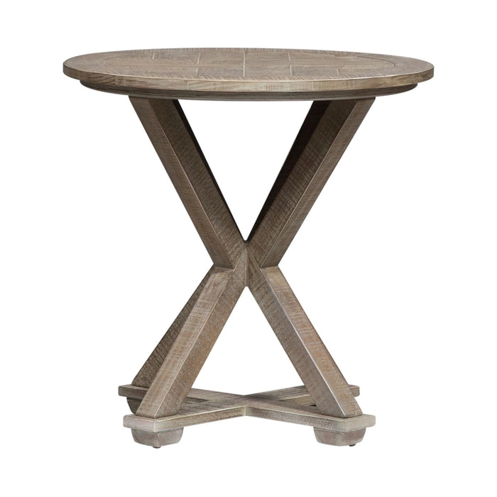 Parkland Falls End Table in Weathered Taupe image