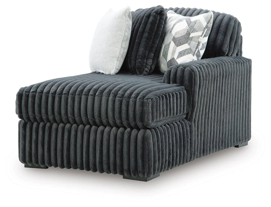 Midnight-Madness Sectional with Chaise