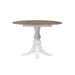 Magnolia Manor Drop Leaf Table in Antique White Base w/ Weathered Bark Tops image